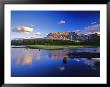 Sofa Mountain Reflects In Beaver Pond, Wateron Lakes National Park, Alberta, Canada by Chuck Haney Limited Edition Print