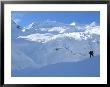 A Back-Country Snowboarder And A Glacier by Skip Brown Limited Edition Pricing Art Print