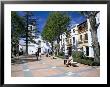 People Relaxing In Church Square In Front Of The El Salvador Church by Pearl Bucknall Limited Edition Print