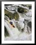 A Kayaker Soars Down The Ice-Covered Great Falls Of The Potomac River by Skip Brown Limited Edition Print