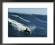 A Surfer And Jet-Skier Off The North Shore Of Maui Island by Patrick Mcfeeley Limited Edition Print