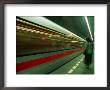 Moving Train In Metro, Blur, Prague, Czech Republic by Richard Nebesky Limited Edition Print