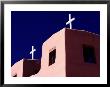 View Of The Shadowed Walls Of An Adobe Church In Chimayo by Todd Gipstein Limited Edition Pricing Art Print