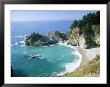 Spectacular Coastline With Waterfall, Julia Pfeiffer Burns State Park, Big Sur, Usa by Ruth Tomlinson Limited Edition Pricing Art Print