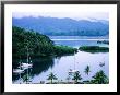 Overhead Of Yachts In Savu Bay, Fiji by Peter Hendrie Limited Edition Print