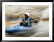 A Man Paddling The Whitewater Of The Animas by Bill Hatcher Limited Edition Print