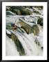 Kayaker At The Top Of A Waterfall, Great Falls On The Potomac River by Skip Brown Limited Edition Print