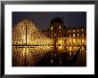 Musee Du Louvre And Pyramide, Paris, France by Roy Rainford Limited Edition Print