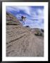 Active Male Rides Slickrock Ridge, Utah, Usa by Howie Garber Limited Edition Print