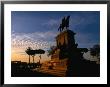 Statue Of Giuseppe Garibaldi On Piazza Garibaldi At Sunset, Gianicolo (Janiculum Hill), Rome, Italy by Martin Moos Limited Edition Print