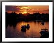 Sunset On Boats In Portsmouth Harbor, New Hampshire, Usa by Jerry & Marcy Monkman Limited Edition Print