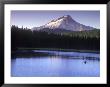 Fishing On Frog Lake At Sunset, Mt. Hood, Oregon, Usa by Janis Miglavs Limited Edition Print