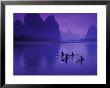 Cormorant Fisherman On Li River, China by Walter Bibikow Limited Edition Print