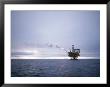 Berylfield Oil Drilling Rigs In The North Sea, Europe by Geoff Renner Limited Edition Print