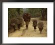 Women And Children Walking On A Country Road, North Of Kathmandu, Nepal by Liba Taylor Limited Edition Print