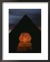 Equinox Sunset At The Sphinx, With Menkaures Pyramid In Background by Kenneth Garrett Limited Edition Print