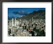 Buildings Of Town With Mountain Behind, San'a, Yemen by Bethune Carmichael Limited Edition Print