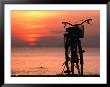 Bicycle Silhouetted Against Sunset On Nha Trang Beach, Nha Trang, Khanh Hoa, Vietnam by John Banagan Limited Edition Print