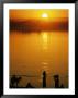 People On The Shore Of The Nile At Sunrise by Jonathan Blair Limited Edition Print