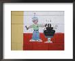 Humorous Painting Outside A Barber Shop, Isabela Segunda, Vieques, Puerto Rico by Dennis Flaherty Limited Edition Print