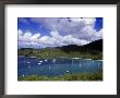 Beach View With Boats, Hawksnest Bay, St. John by Walter Bibikow Limited Edition Print