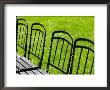 Park Benches In Palace Gardens, Vienna, Austria by Walter Bibikow Limited Edition Pricing Art Print