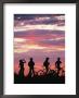 Silhouetted Bikers Against A Twilight Sky by David Edwards Limited Edition Print
