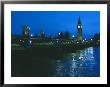 Big Ben And The Houses Of Parliament Are Seen At Night From Across London Bridge by O. Louis Mazzatenta Limited Edition Pricing Art Print