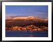 Hobart City Beside Derwent River And Below Mt. Wellington, Hobart, Tasmania, Australia by Grant Dixon Limited Edition Print