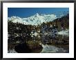Reed Lake With Mountains In Background, Austrian Alps by Walter Geiersperger Limited Edition Print
