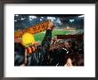 Soccer Fans At Roma Vs Ajax Amsterdam Match At Champions League Game Stadio Olimpico, Rome, Italy by Martin Moos Limited Edition Print