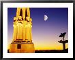 Statue, Moon And Satellite Dish, Griffith Observatory, Griffith Park, Hollywood, Los Angeles, Usa by Richard Cummins Limited Edition Print