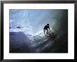 Peruvian Surfer Riding Inside Tube Of Wave, Cabo Blanco, Peru by Paul Kennedy Limited Edition Print