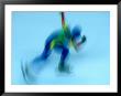 Speed Skater In Olympic Oval, Calgary, Canada by Rick Rudnicki Limited Edition Print