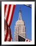 Empire State Building And American Flags, New York City, U.S.A. by James Marshall Limited Edition Print