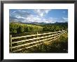 A Rustic Scene Of A Fence With Mountains In The Distance In Colorado by Taylor S. Kennedy Limited Edition Print