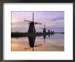 Windmills Along The Canal, Kinderdijk, Netherlands by Gavin Hellier Limited Edition Pricing Art Print
