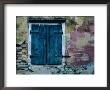 Painted Stucco Wall And Wooden Shutter, Corfu Island, Ionian Islands, Greece by Jeffrey Becom Limited Edition Print