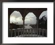 A View From Inside A Gazebo Of A Stream Emptying Into The Pacific Ocean by Sam Abell Limited Edition Print