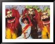 Girl Playing Lion Dance For Chinese New Year, Beijing, China by Keren Su Limited Edition Print