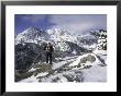 Hiker Enjoying The Winterlandscape Around Arapahoe Peak, Colorado by Michael Brown Limited Edition Print