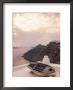 Boat At Sunset, Santorini, Greece by Walter Bibikow Limited Edition Pricing Art Print