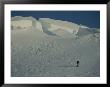 Skier Passes Crevasses On The Highest Icecap Of The Patagonian Range by Gordon Wiltsie Limited Edition Print