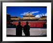 Tibetan Monks Inside Jokhang Monastery, Lhasa, China by Keren Su Limited Edition Print