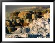 Terraced Travertine Formations At Minerva Terrace, Mammoth Hot Springs, Yellowstone National Park by John Elk Iii Limited Edition Print