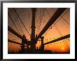 Sunset Through The Mast Of S.S. Shanghai, China by Dallas Stribley Limited Edition Print