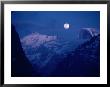 Moon Over The Valley And Half Dome, From The Wawona Tunnel, Yosemite National Park, Usa by John Elk Iii Limited Edition Pricing Art Print
