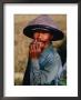 Portrait Of A Farm Worker Smoking A Cigarette, Looking At Camera, Ubud, Indonesia by Kraig Lieb Limited Edition Print