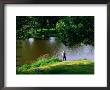 Fishing In The River Vienne, Chinon, France by Diana Mayfield Limited Edition Print