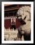 Imperial Lion Statue And Portrait Of Mao At Tiananmen Square, Beijing, China by Diana Mayfield Limited Edition Print